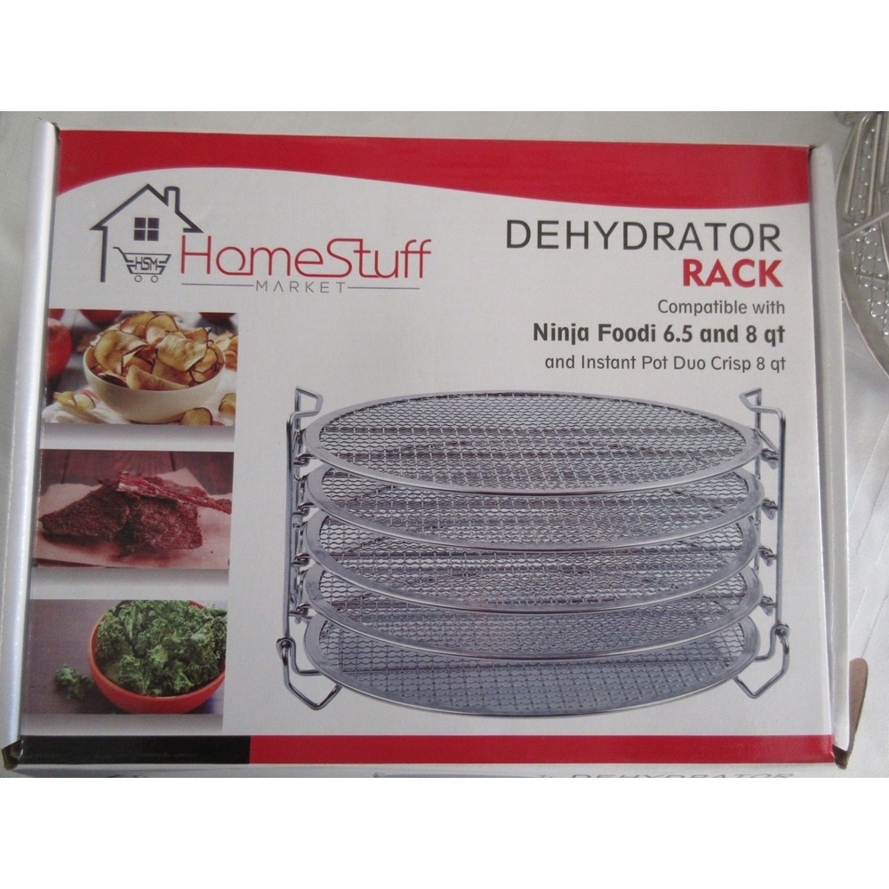 HomeStuff Dehydrator Rack for Ninja Foodi 6.5 & 8qt Insta Pot Duo Crisp 8qt